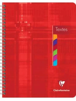 Cahier De Textes Spirale - 170 X 220 Mm - Séyès - Clairefontaine