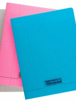 CLAIREFONTAINE Cahier Piqué 17 X 22 Cm - Grands Carreaux - 96 Pages - Plusieurs Coloris Disponibles
