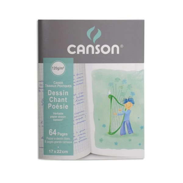 Cahier Poésie Et Chant, 120 G/m², 170 X 220 Mm - Canson 1 Cahier Poésie Et Chant, 120 G/m², 170 X 220 Mm - Canson