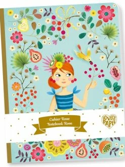 Djeco Cahier Rose - 15 X 19,5 Cm - 48 Pages