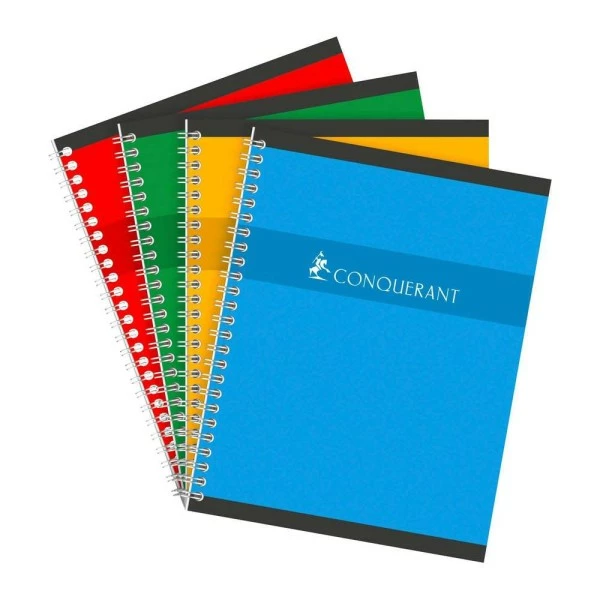 Cahier Spirales 240 X 320 Mm - 180 Pages - 5x5 - Conquérant Sept 1 Cahier Spirales 240 X 320 Mm - 180 Pages - 5x5 - Conquérant Sept