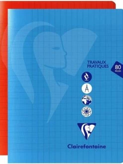 CLAIREFONTAINE Cahier Travaux Pratiques Mimesys - 170 X 220 Mm - Séyès 80 P.