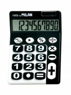 Calculatrice De Bureau - 10 Chiffres - Grosses Touches - Piles Et Solaire - Milan