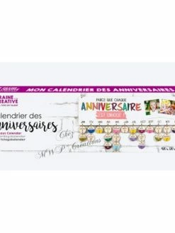 Graine Créative Calendrier Des Anniversaires En Bois Brut 400x12, A Personnaliser