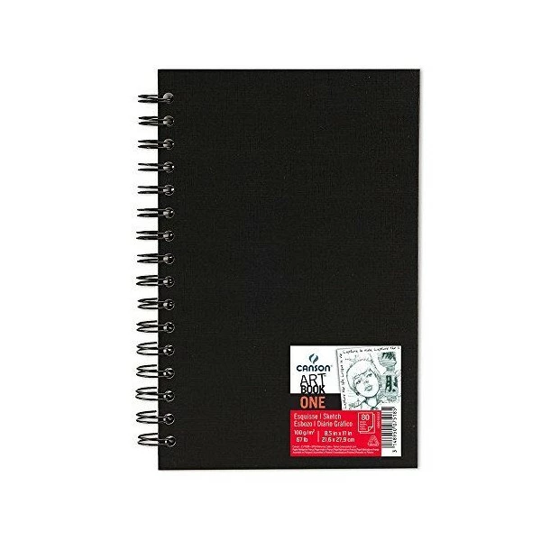 Canson Art Book One Carnet Spiralé Papier à Dessin 80 Feuilles 100g 21,6 X 27,9 Cm Blanc 1 Canson Art Book One Carnet Spiralé Papier à Dessin 80 Feuilles 100g 21,6 X 27,9 Cm Blanc