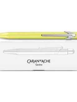 CARAN D'ACHE - Stylo à Bille 849 - Jaune Fluo Pastel Texturé