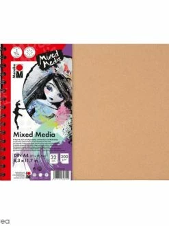 Marabu Carnet Créatif - Art Journal - Mixed Media - A4 - 32 Pages