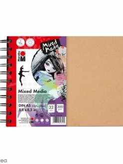Marabu Carnet Créatif - Art Journal - Mixed Media - A5 - 32 Pages