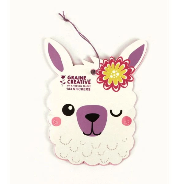Graine Créative Carnet De 183 Stickers - Lama 1 Graine Créative Carnet De 183 Stickers - Lama