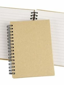 Creativ Company Carnet De Notes Ligné à Spirales à Décorer - A6 - Brun