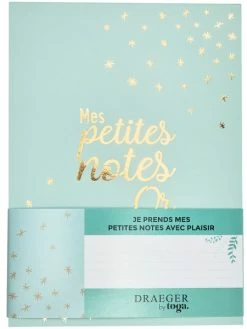 Draeger By Toga Carnet De Notes - Mes Petites Notes En Or - 13 X 18 Cm - 100 Pages