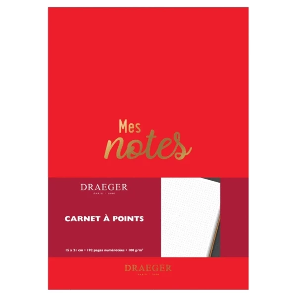 Draeger By Toga Carnet De Notes - Rouge - 15 X 21 Cm - 192 Pages 1 Draeger By Toga Carnet De Notes - Rouge - 15 X 21 Cm - 192 Pages