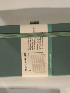 Laminedor Carnet De Poche Avec Des Feuilles Lignées Et Non Lignées, Gris Vert