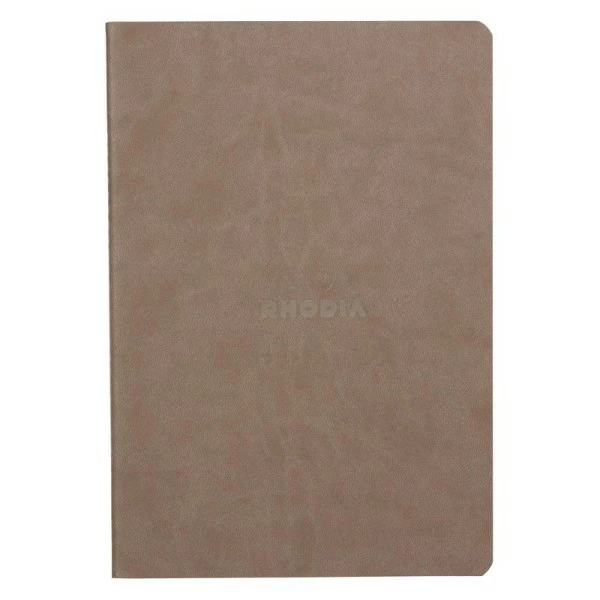 Rhodia Carnet Piqûre Textile - A5 - 64 Pages - Dot - Taupe 1 Rhodia Carnet Piqûre Textile - A5 - 64 Pages - Dot - Taupe