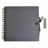 AUCUNE Carnet Scrapbooking 30 X 30 Cm Noir + 20 étiquettes Kraft Fanion