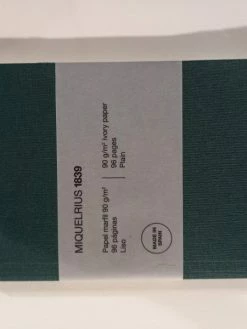 Miquelrrrvert Carnet Souple De Poche à Couverture Vintage , Imitation Toile Verte