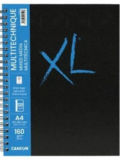 Carnet XL Canson - Mixed Media - A4 - 160 G - 60 Feuilles