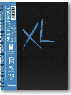 Carnet XL Canson - Mixed Media - A5 - 160 G - 60 Feuilles