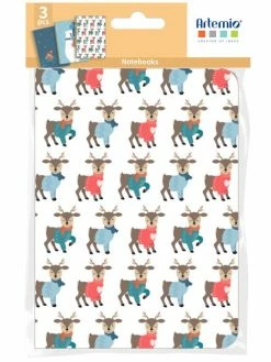 Artemio Carnets De Notes - Beary Christmas - 14,7 X 10,8 Cm - 3 Pcs