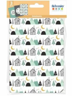 Artemio Carnets De Notes - Imagine Christmas - 14,7 X 10,8 Cm - 3 Pcs
