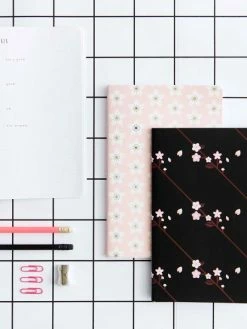 Carnets De Notes Sakura Rico Design - Rose Et Noir - 14,5 X 21 Cm - 2 Pcs -V-Zug shop carnets de notes sakura rico design rose et noir 145 x 21 cm 2 pcs p 4
