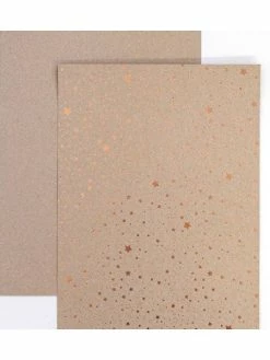 Czech Beads Exclusive Carte-Photo 25x35cm Double Face Kraft Avec étoile De Bronze 300g / M2, Papier D'Art, Papier D'Art Jo -V-Zug shop carte photo 25x35cm double face kraft avec etoile de bronze 300g m2 papier dart papier dart jo p 2