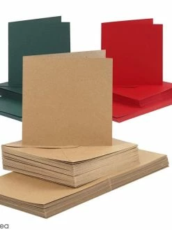 Creativ Company Cartes 15 X 15 Cm Et Enveloppes - 50 Sets