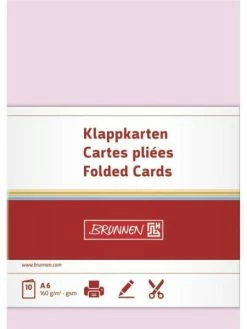 Brunnen Cartes Doubles - 105 X 148 Mm - Rose