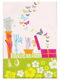 Editor Cartons D'invitation "Papillons"
