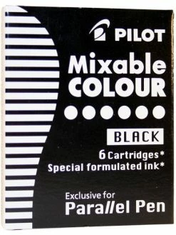 Cartouches D'encre Pilot Pour Parallel Pen - Noir - 6 Pcs