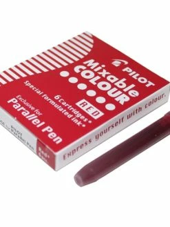 Cartouches D'encre Pilot Pour Parallel Pen - Rouge - 6 Pcs