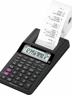 CASIO - Calculatrice Imprimante Modèle HR-8 RCE-BK - Noir