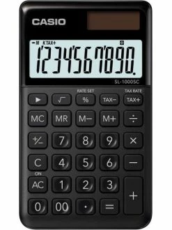 CASIO - Calculatrice SL-1000 SC-BK - Solaire/pile - Noir