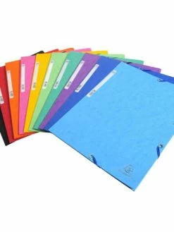 Chemise 3 Rabats à élastiques - A4 - Assorties - Exacompta