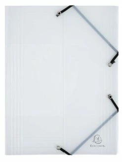 Chemise 3 Rabats à élastiques - A4 - Cristal - Exacompta