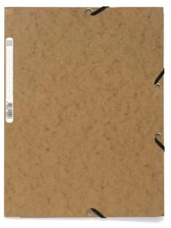 Chemise 3 Rabats à élastiques - A4 - Tabac - Exacompta