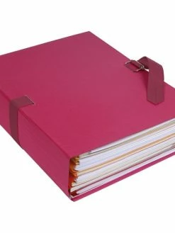 Chemise A Dos Extensible/Sangle Bordeaux 724E - Exacompta