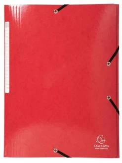 Chemise à élastique "Iderama" - A4 - Rouge - Exacompta