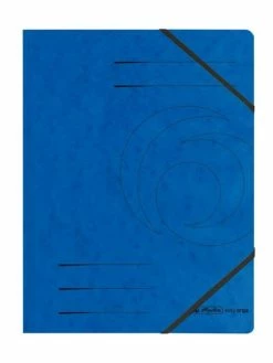 Chemise à élastiques "Easyorga" - A4 - Bleu - Herlitz