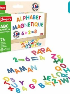 JEUJURA Chiffres Et Lettres Magnétiques - Multicolore - 76 Pcs