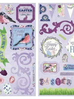 Chipboards Thème Printemps - Secret Garden - Bo Bunny