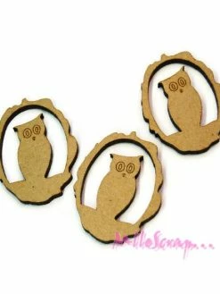 Boanita Chouettes Bois - 3 Pièces