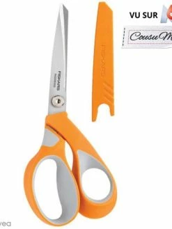 Ciseaux Couture Tissu Fiskars - Softgrip RazorEdge - 21 Cm