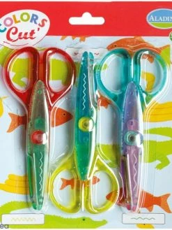 Aladine Ciseaux Cranteurs Pour Enfants Colors Cut - 3 Paires