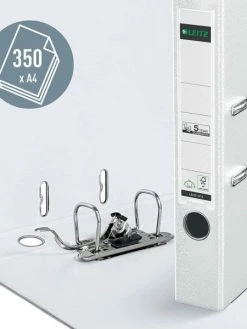 Leitz Classeur à Levier 180 Degrés, A4 - D50 Mm - Blanc