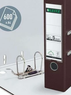 Leitz Classeur à Levier 180 Degrés, A4 - D80 Mm - Marron