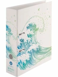 Herlitz Classeur à Levier MaX.file "GreenLine" - A4 - D80 - Vague