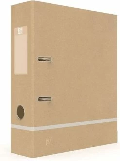 Oxford Classeur à Levier "Touareg" - A4+ - Dos 80 Mm - Beige
