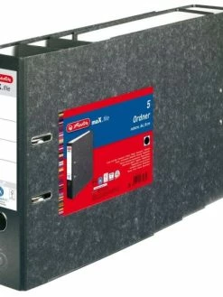 Classeur "maX.file Nature" - A4 - D80 Mm - Par 5 - Noir - Herlitz