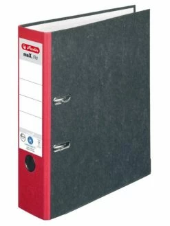 Herlitz Classeur "maX.file Nature" - A4 - D80mm - Par 20 - Rouge